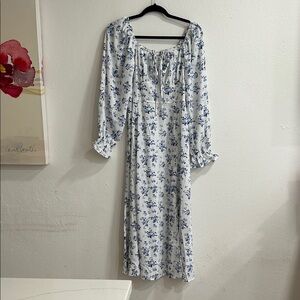 Floral Long Sleeve Maxi Dress